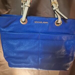 Michael Kors Royal Blue Small Tote Bag
